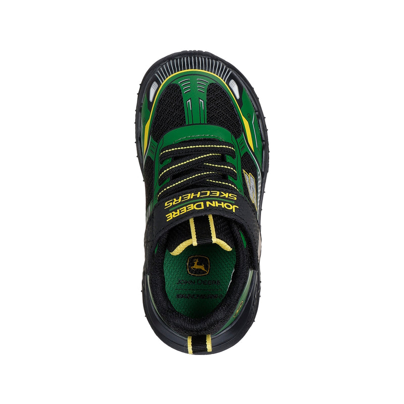 Boys Skechers 407062N Green & Black Tractor Skech Tracks Trainer - Infant - Green