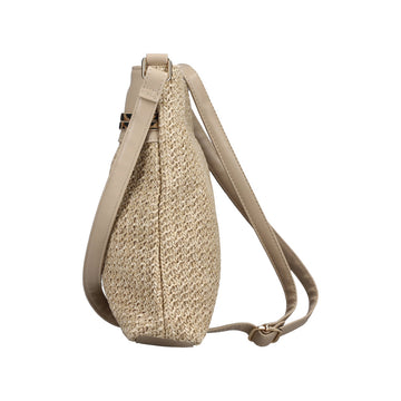 Womens Rieker H1519 Beige Combi Shoulder Bag - Beige Combi