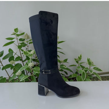 Womens Redz E647 Long Boots - Black