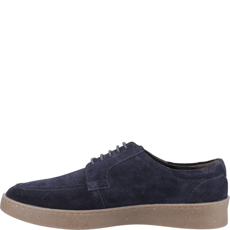 Mens Hush Puppies Rafael Navy Casual Shoes - Navy