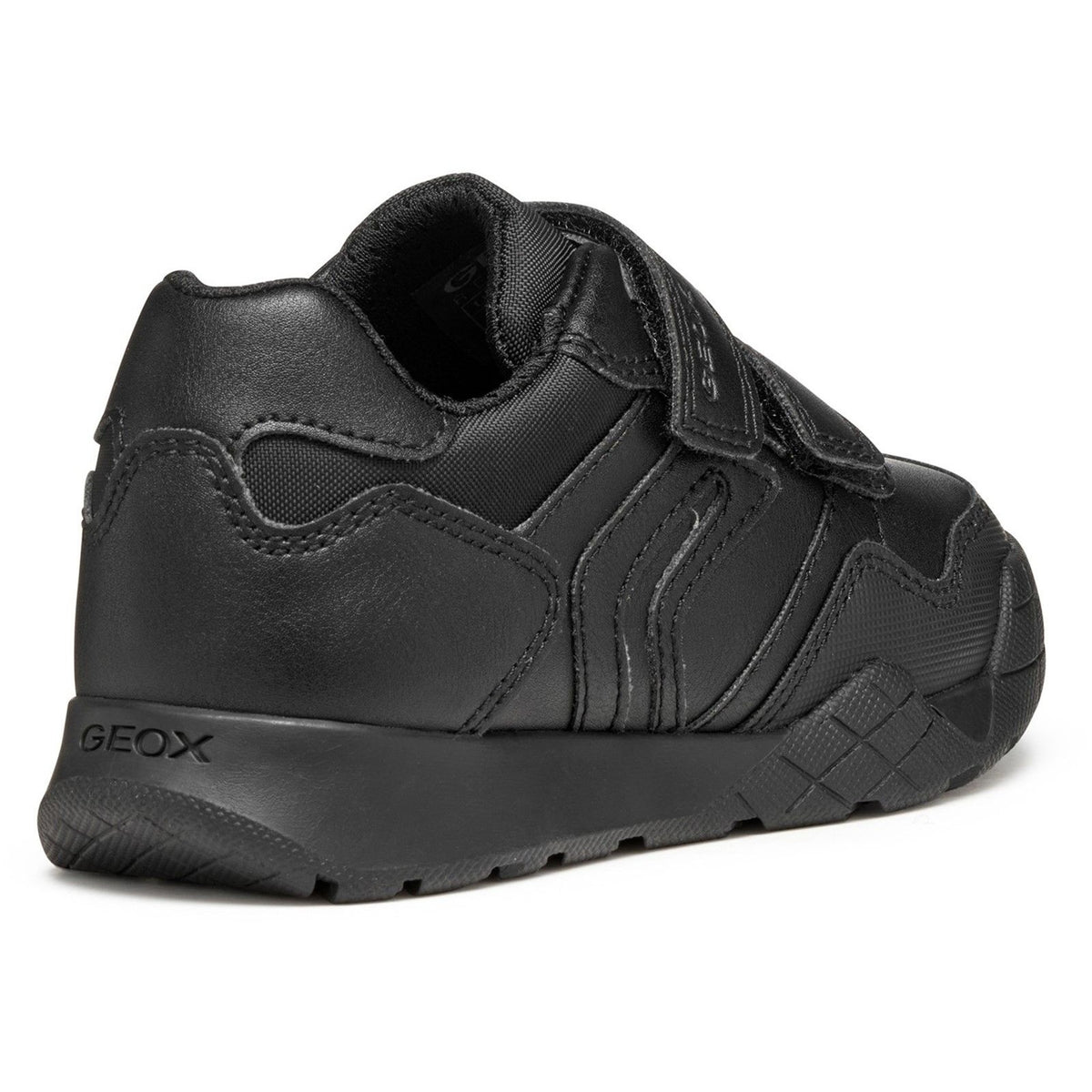 Junior Boys Geox RANN-E Black School Shoes