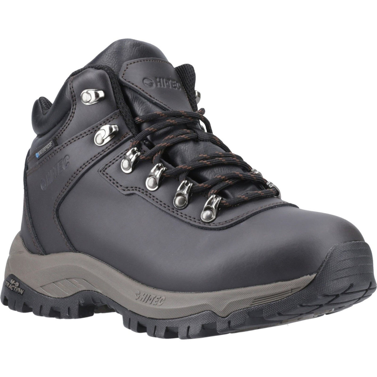 Mens Hi-Tec Eurotrek Lite Waterproof Dark Chocolate Hiking Boots