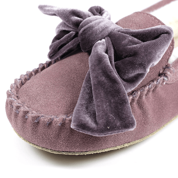 Womens Lazy Dogz Ladies Brook Velvet Bow Slippers - Pink
