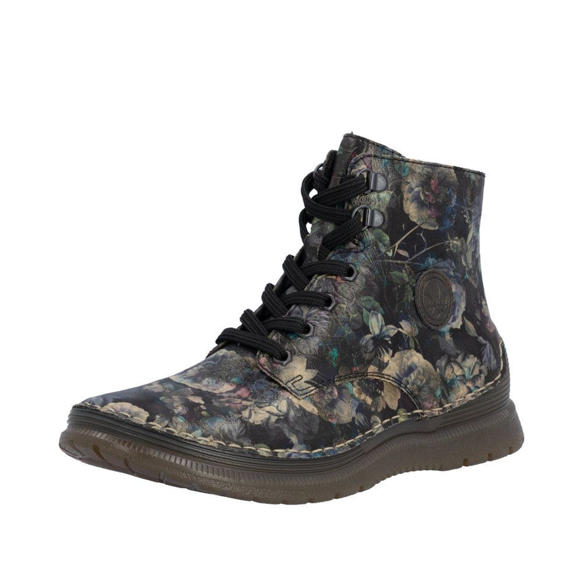 Womens Rieker 53632 Black Pastel Boots
