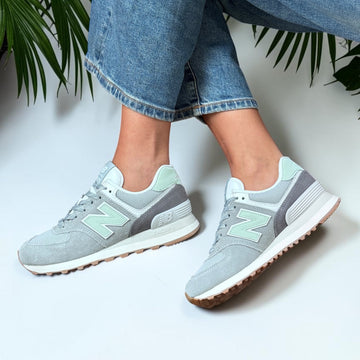 Womens New Balance W574 Trainers - Lone Star Grey