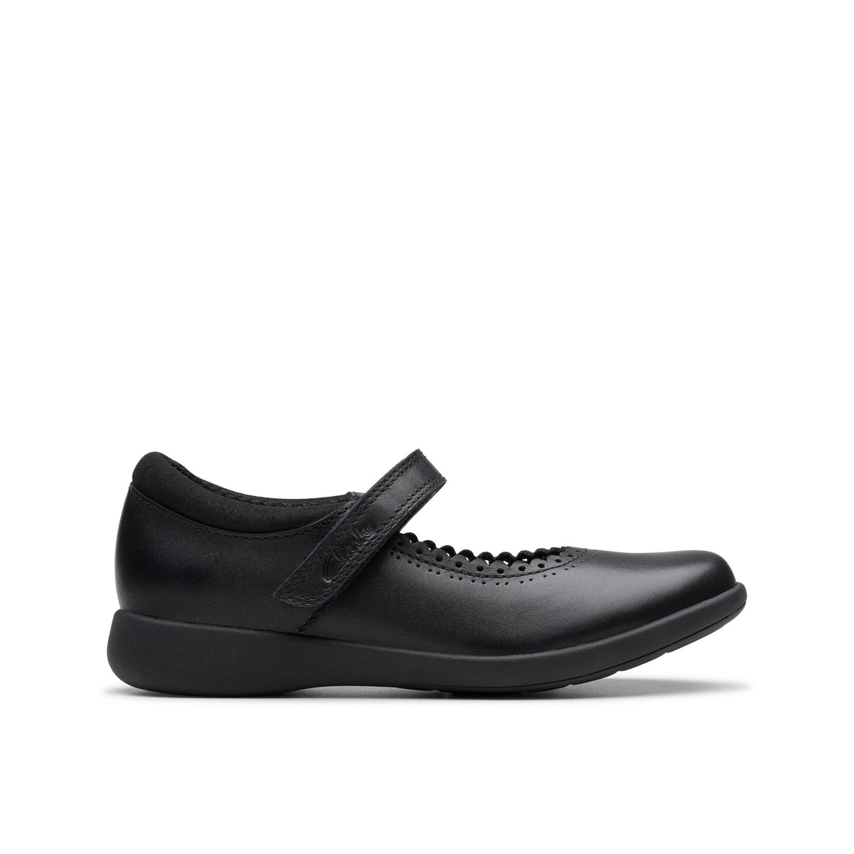 Girls Clarks Etch Pure Kid School Shoes