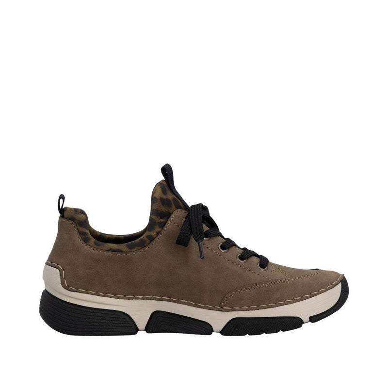 Womens Rieker 45973 Wood Trainers - Wood