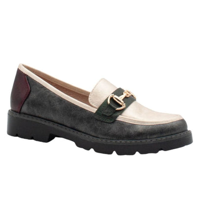 Womens Zanni & Co Farkhor Loafers - Platinum