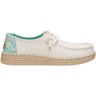 Womens Heydude Wendy Espadrille Hibiscus - Egret