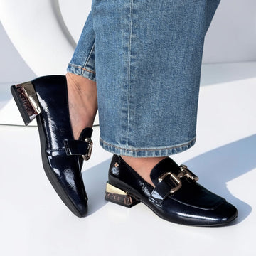 Womens Zanni & Co Zuluk Loafers - Cobalt Patent