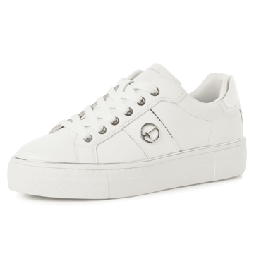 Womens Tamaris 23724 Platform Trainers - White