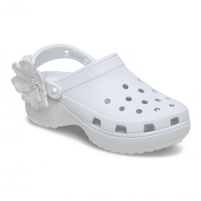Womens Crocs Classic Platform Bouquet Clogs - Moonlight