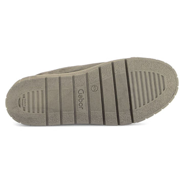 Womens Gabor 6017 Taupe Suede Platform Trainers - Taupe