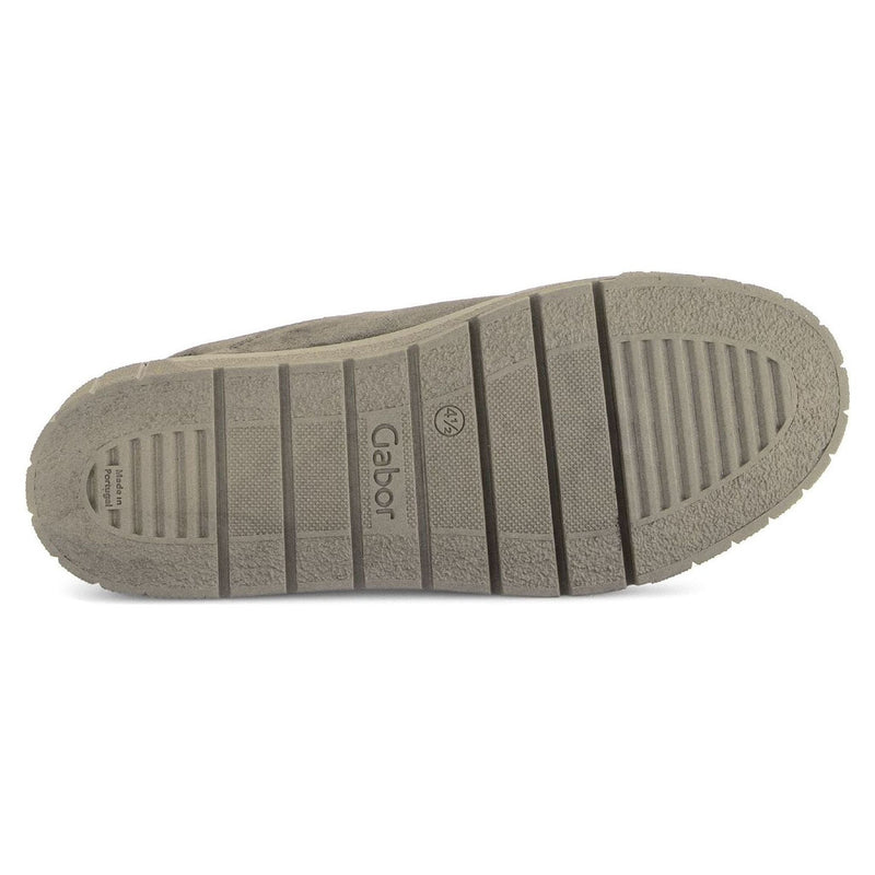Womens Gabor 6017 Taupe Suede Platform Trainers - Taupe
