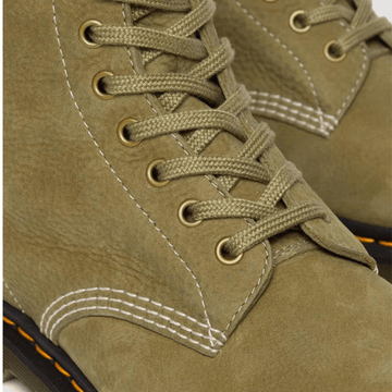Womens Dr Martens 1460 Tumbled Boots - Muted Olive