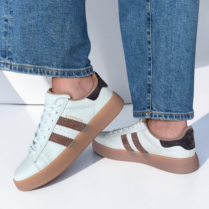 Womens Drilleys Thirty Four Trainers - Rustic Whipped