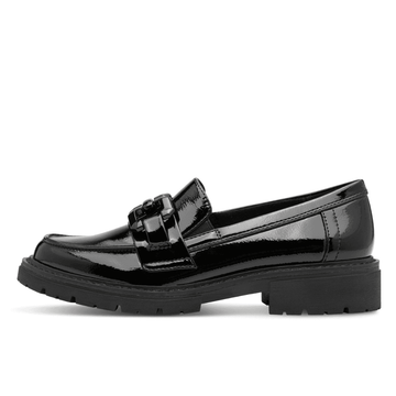 Womens Jana 24764 Loafers - Black Patent