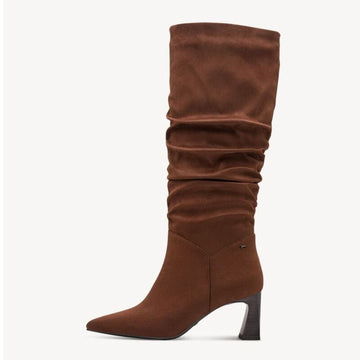 Womens Tamaris 25507 Muscat Tan Slouch Boots - Muscat Tan