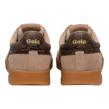 Womens Gola Cyclone Snake Trainers - Cameo/Root/Gum