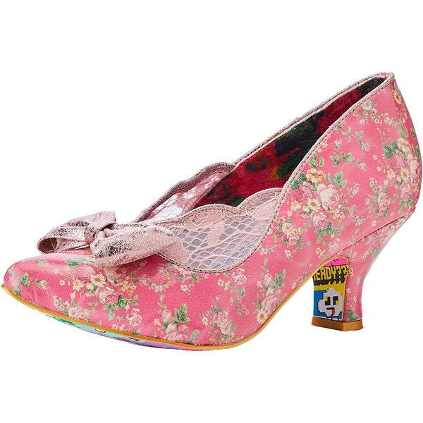 Womens Irregular Choice Marma Ladies Mid Heel Shoes - Pink
