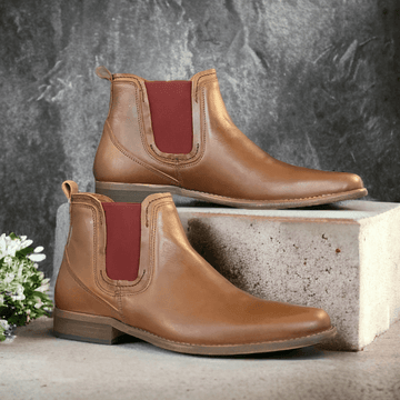 Escape Mens Austin Chelsea Boot - Oak