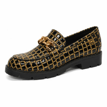 Womens Zanni & Co Chain Detail Daqia Loafers - Bling Ring