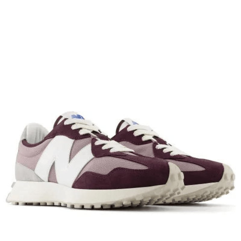 Mens New Balance 327 Mesh Trainers - Plum Brown