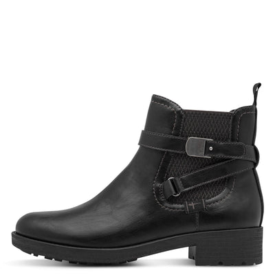 Womens Tamaris 25812 Ankle Boots - Black