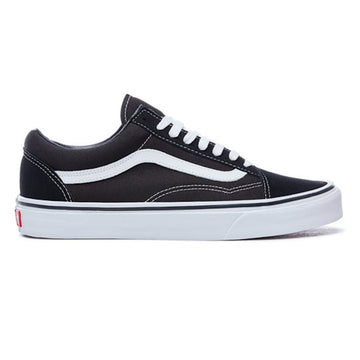Womens Vans Old Skool Canvas Trainers - Black