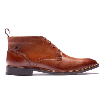 Mens Base London Belgrave Leather Chukka Boots - Washed Tan