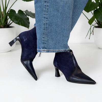 Womens Hispanitas 264959 Paris Ankle Boots - Navy