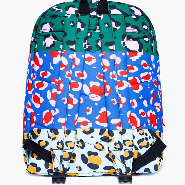 Kids Hype Primary Stripe Multi Leopard Backpack - Leopard Multi