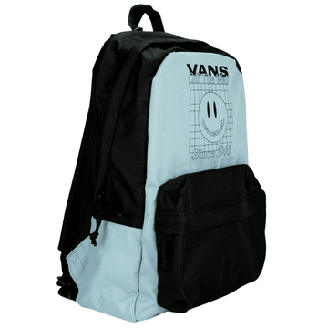 Vans Street Sport Realm Backpack in Blue and Black Logo - Blue and Black