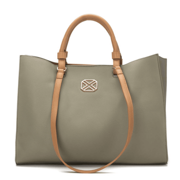 Womens Xti 184544 Long Strap Tote Bag - Khaki