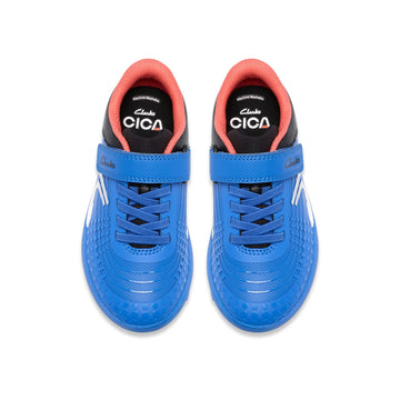 Boys Clarks CICA Goal Kid Football Shoes - Blue