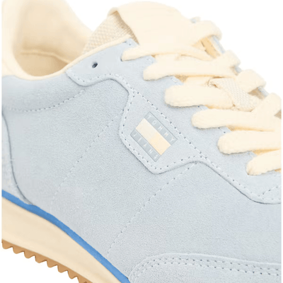 Womens Tommy Jeans Low Profile Suede Serrated Trainers - Soaring Skies