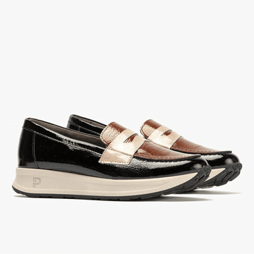 Womens Pitillos 10202 Mix Sporty Loafers - Black