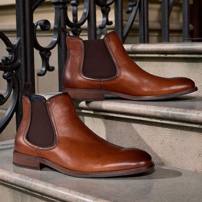 Mens Escape Darnhemp Chelsea Boots - Brandy