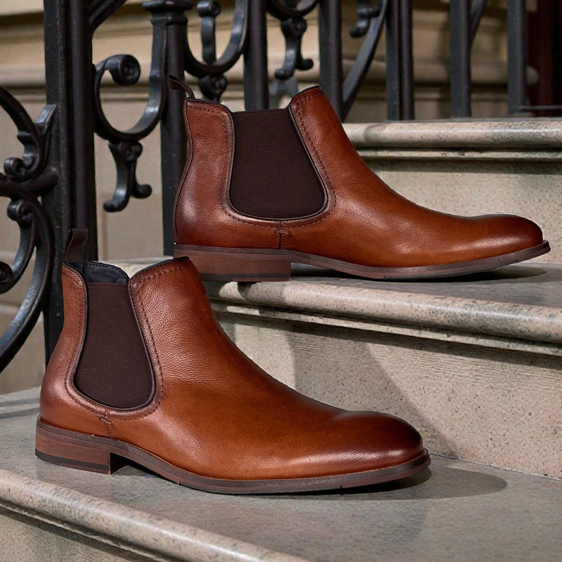 Mens Escape Darnhemp Chelsea Boots - Brandy