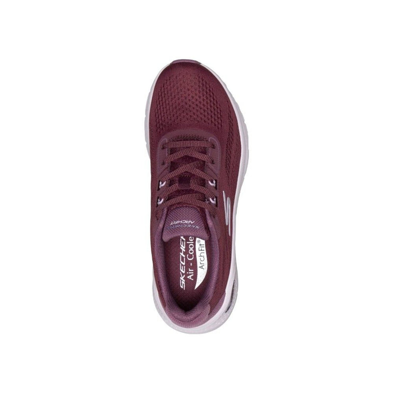 Womens Skechers 150884 Arch Fit 3.0 Burgundy Easy Flow Trainers - Burgundy