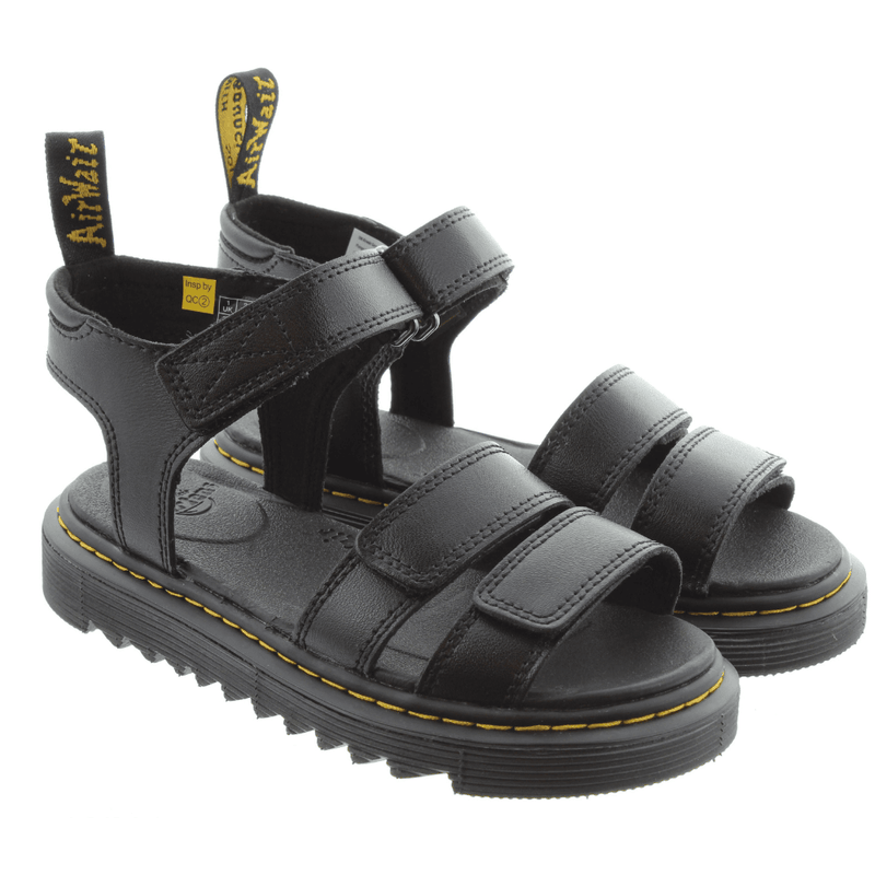 Dr Martens Junior Klaire Black Sandals - Black