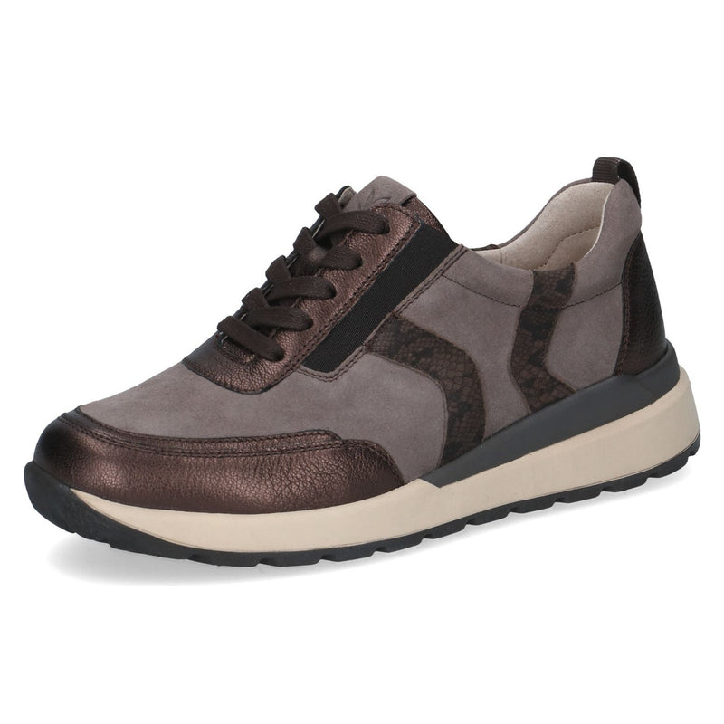 Womens Caprice 23774 Taupe Combi Trainers - Taupe Combi