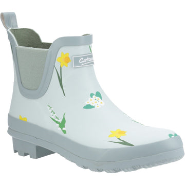 Womens Cotswold Wildflower Ankle Wellingtons - Mint