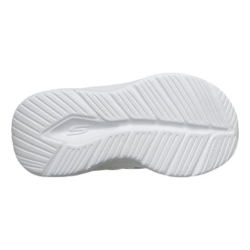 Toddler Girls Skechers Comfy Sprints - Cozy Fit White / Lavender Slip-Ins Trainers - White / Lavender