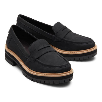 Womens Toms Cara Loafers - Black