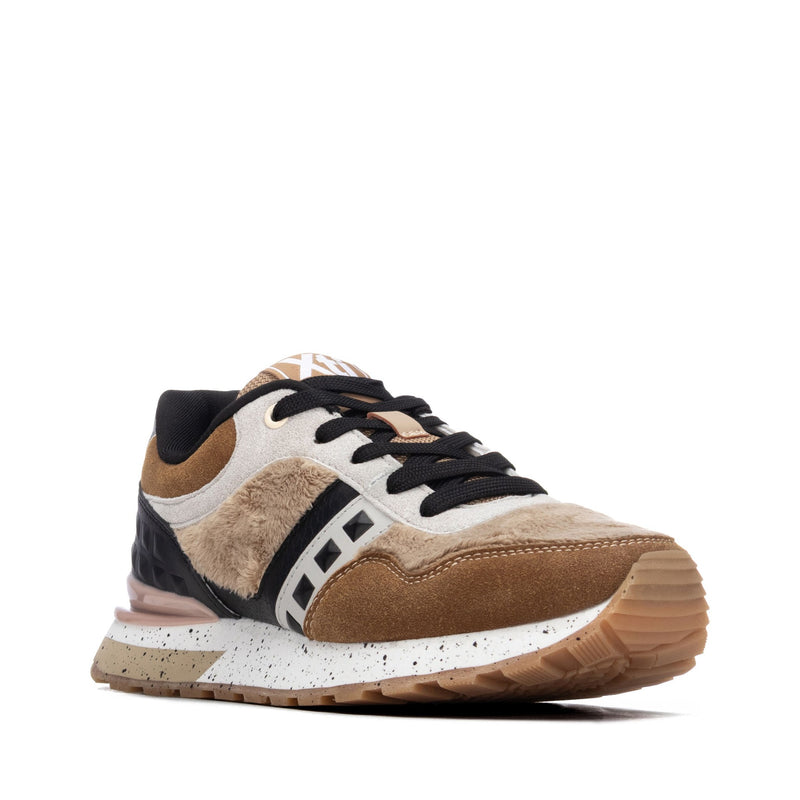 Womens Xti 146110 Beige Trainers - Beige