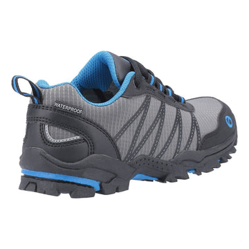 Kids Cotswold Littledean Hiking Shoes - Grey and Blue