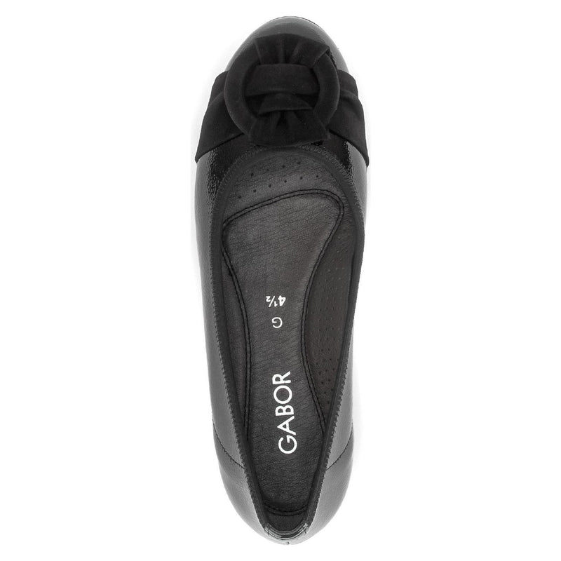 Womens Gabor 3012 Ballerinas - Black