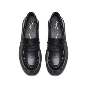 Girls Clarks Orinoco3 Edge School Shoes - Black