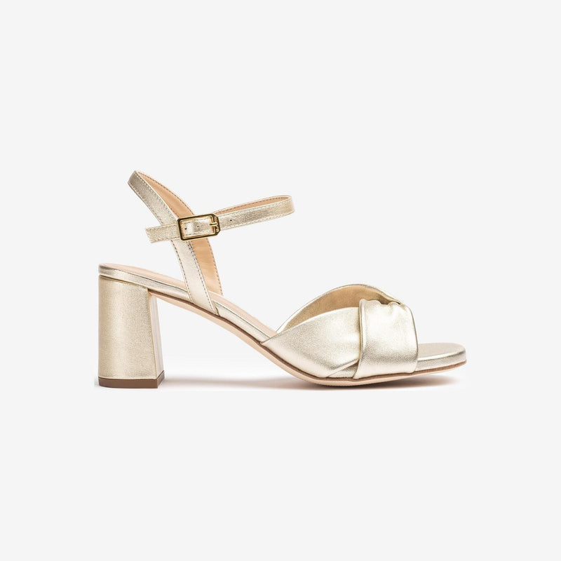 Womens Unisa Medway Platino Heeled Sandals - Platino